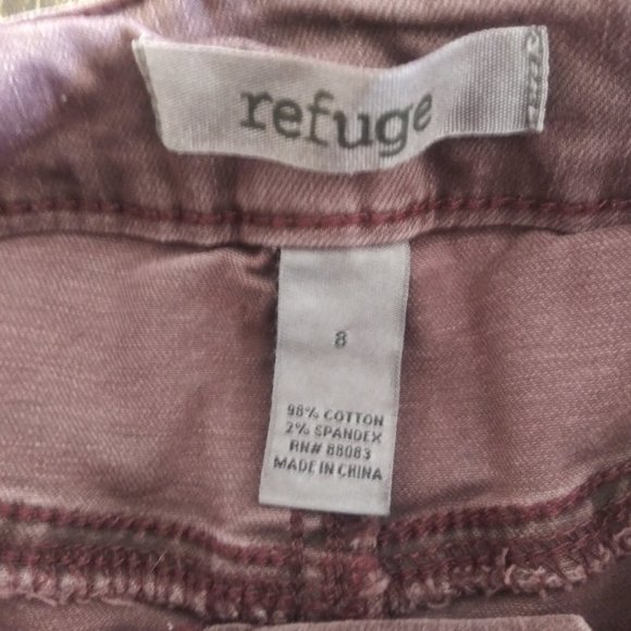 Refuge Faded Purple Distressed Denim Shorts Women's Size 8 - Picture 5 of 5